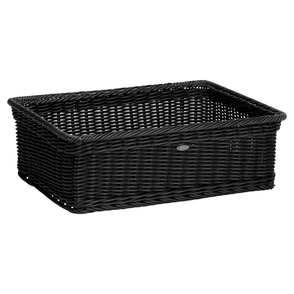 Westmark - Basket rectangular, 40 x 30 x 13 cm, with metal frame, black
