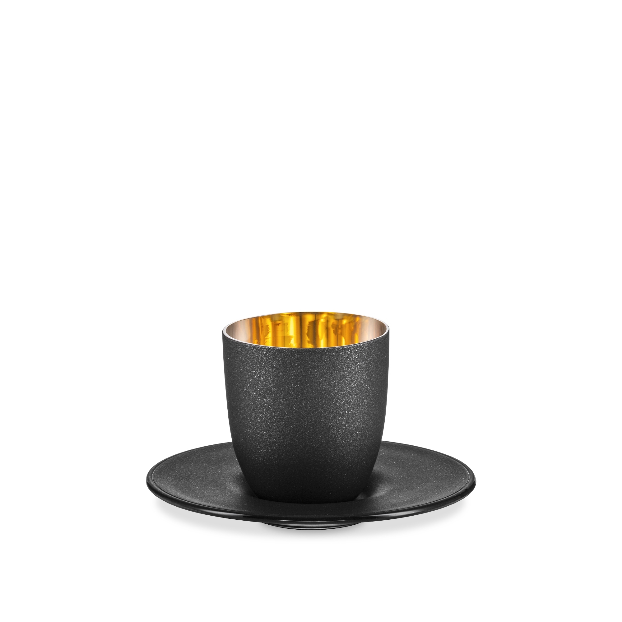 Eisch - COSMO COLLECT Espresso Set, black/gold