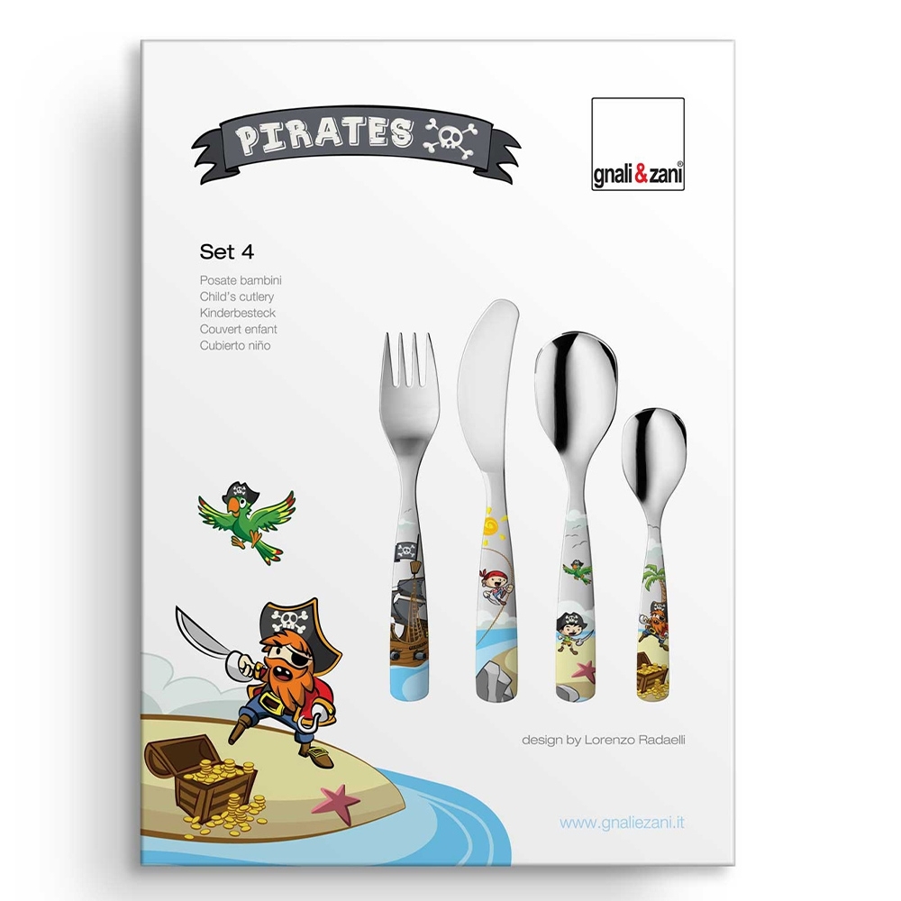 Gnali & Zani - Children's Cutlery Pirates