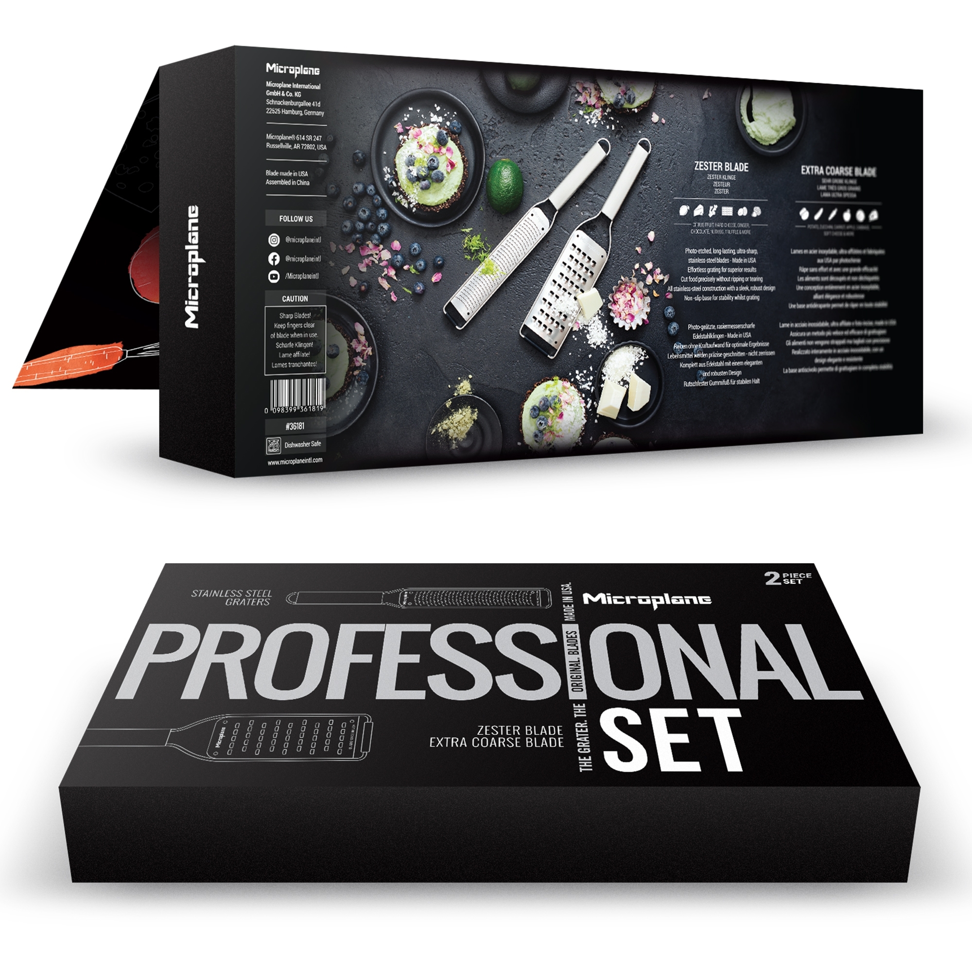 Microplane - Professional Reiben 2er Set | Zester - Extra-Grob Microplane - Professional Reiben 2er Set | Zester - Extra-Grob