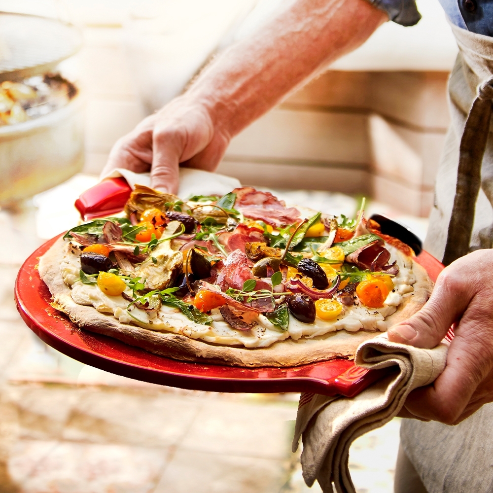 Emile Henry - Pizzastein rund 37 cm - Grand Cru Emile Henry - Pizzastein rund 37 cm - Grand Cru