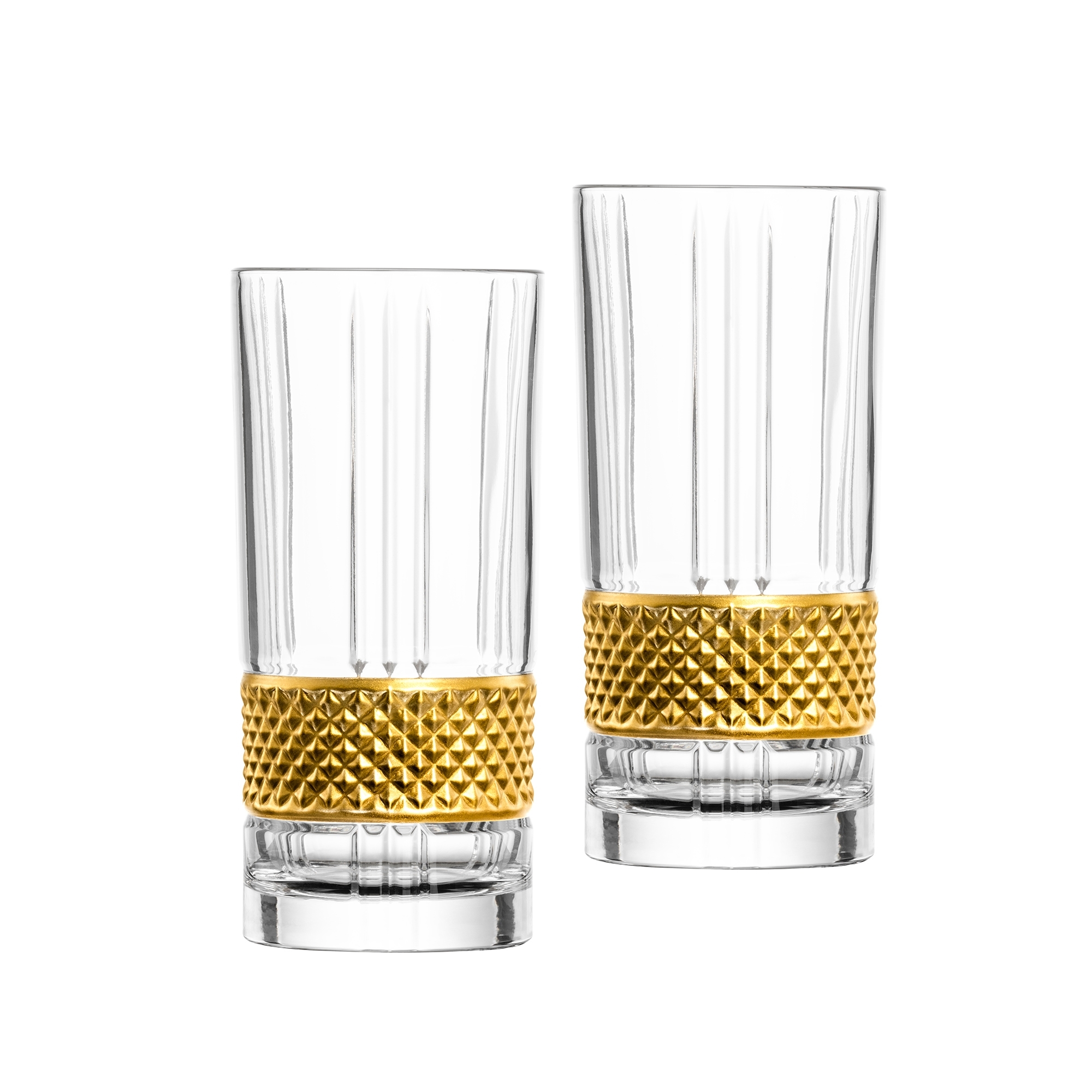 Eisch - Longdrink glasses GLEN, set of 2, gold