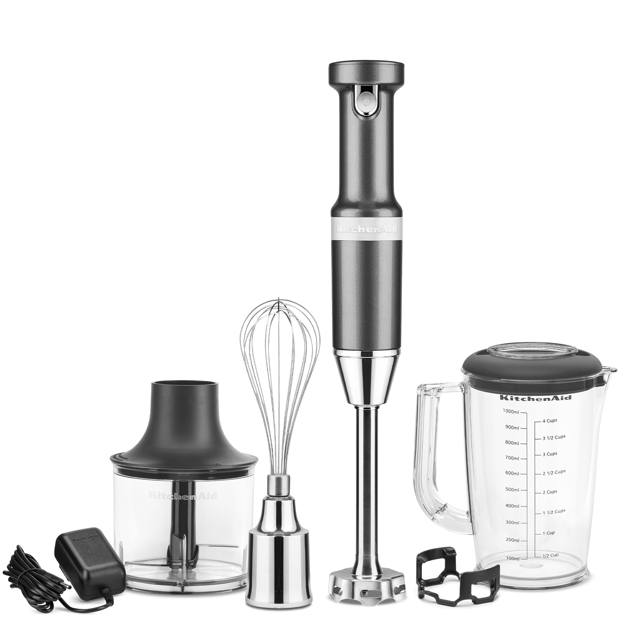 KAD Stabmixer Kabellos mit Zubehör medallion silber  - 5KHBBV83EMS