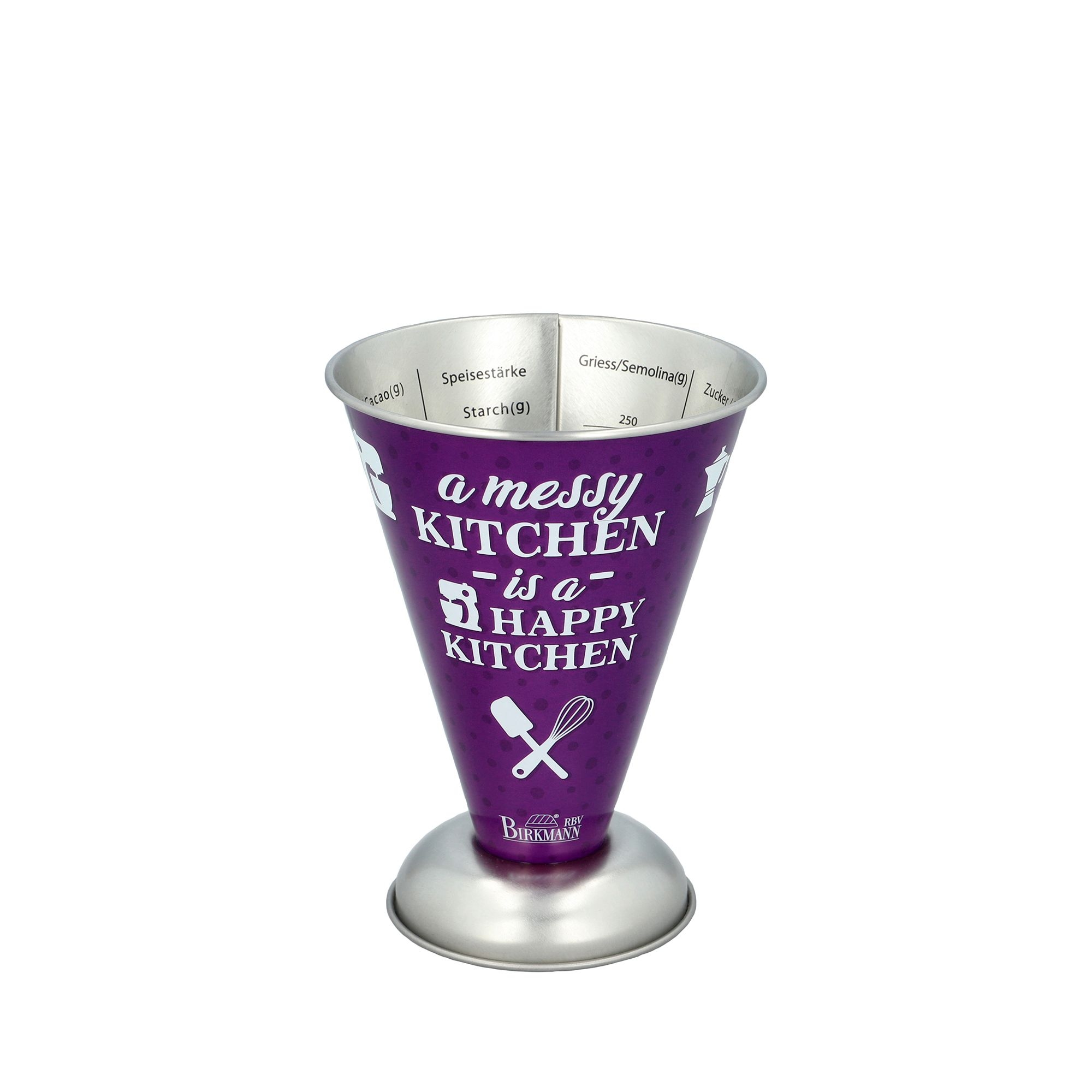 Purple Birkmann Colour Kitchen tin measuring cup