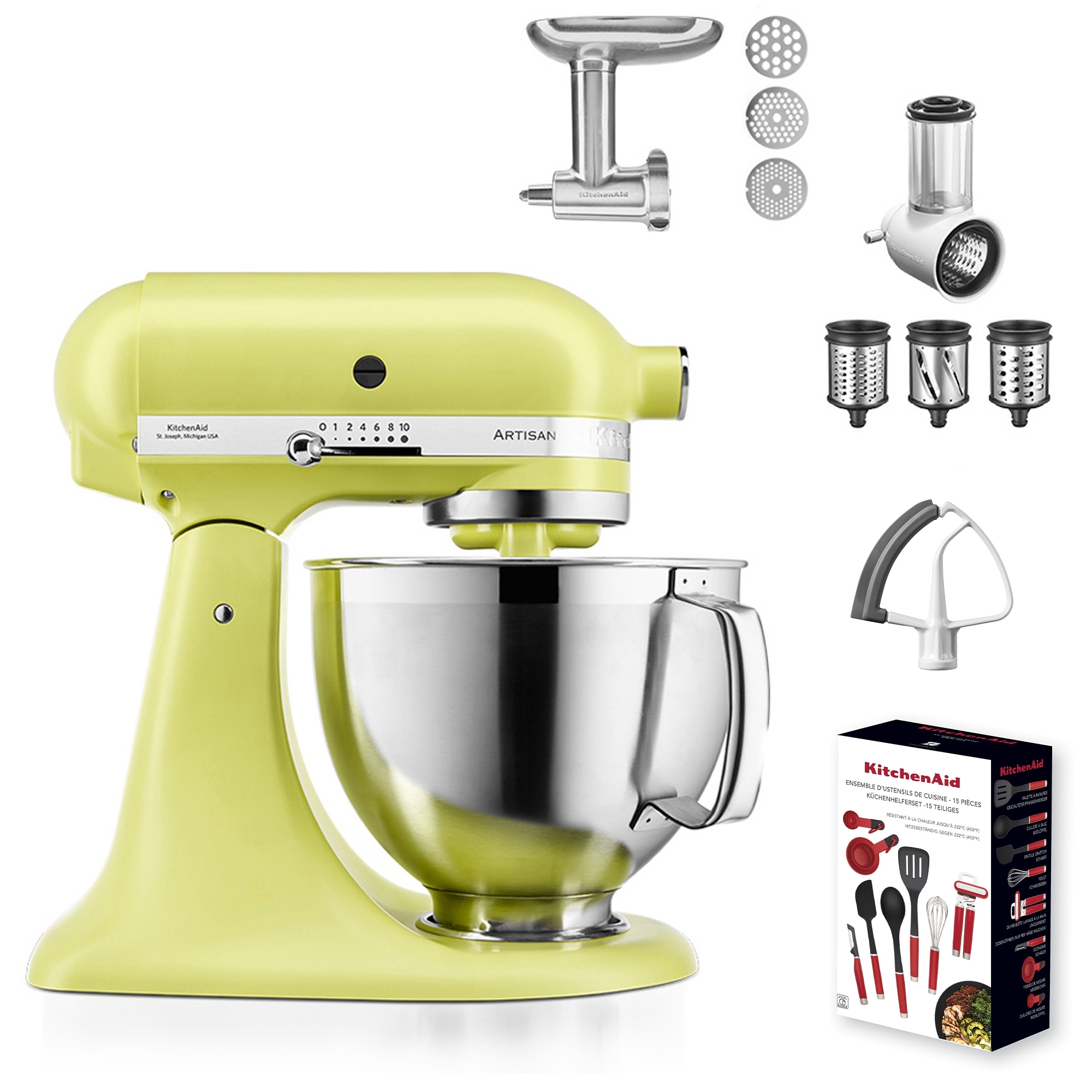 KitchenAid - Artisan Stand Mixer 5KSM185PS - Set - Kyoto Glow