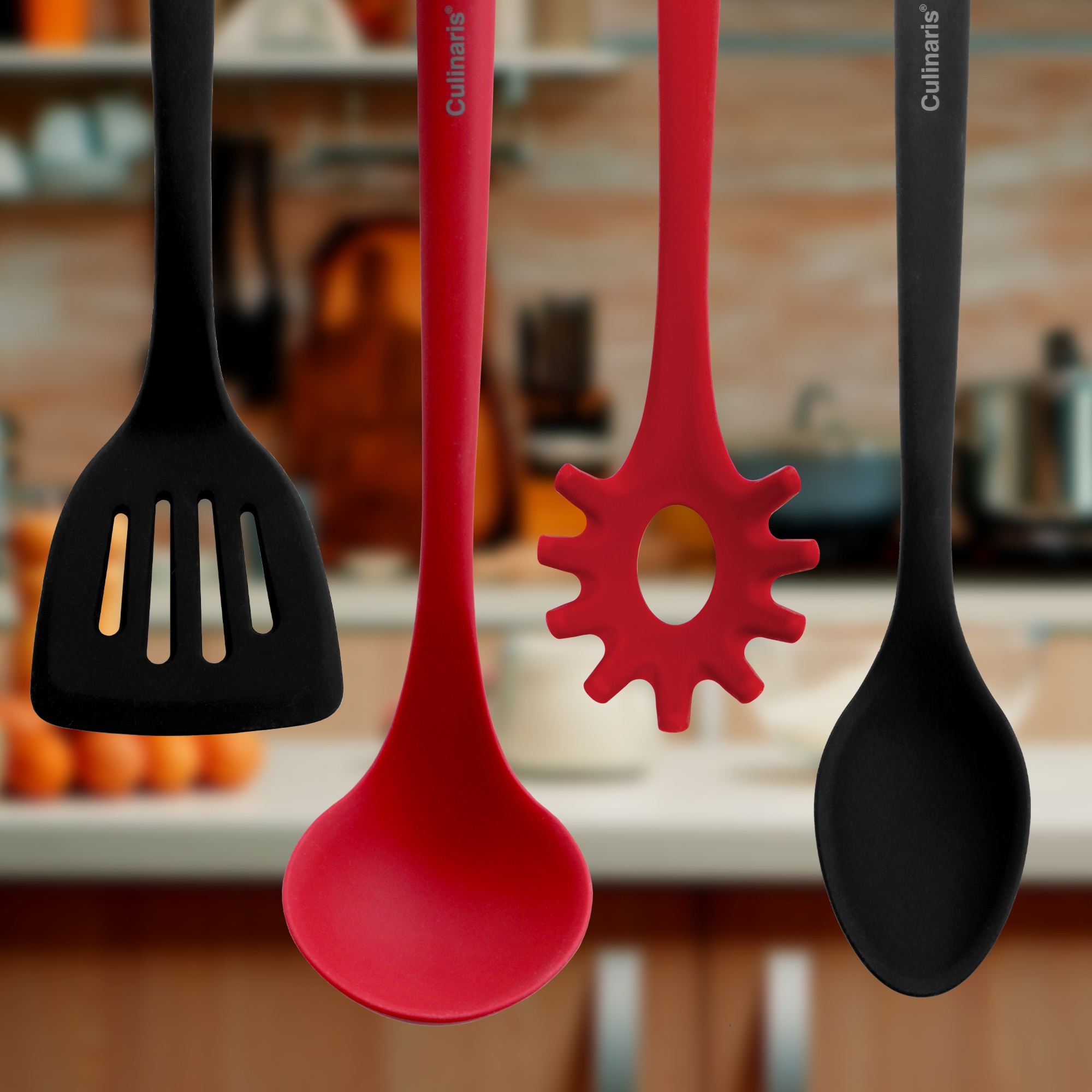 Culinaris Silicone tools - Whisk - red