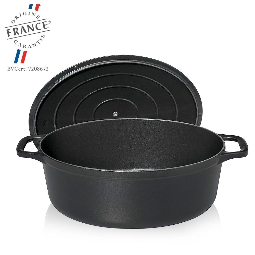 Chasseur - Ovaler Bräter - Schwarz Matt Chasseur - Ovaler Bräter - Schwarz Matt