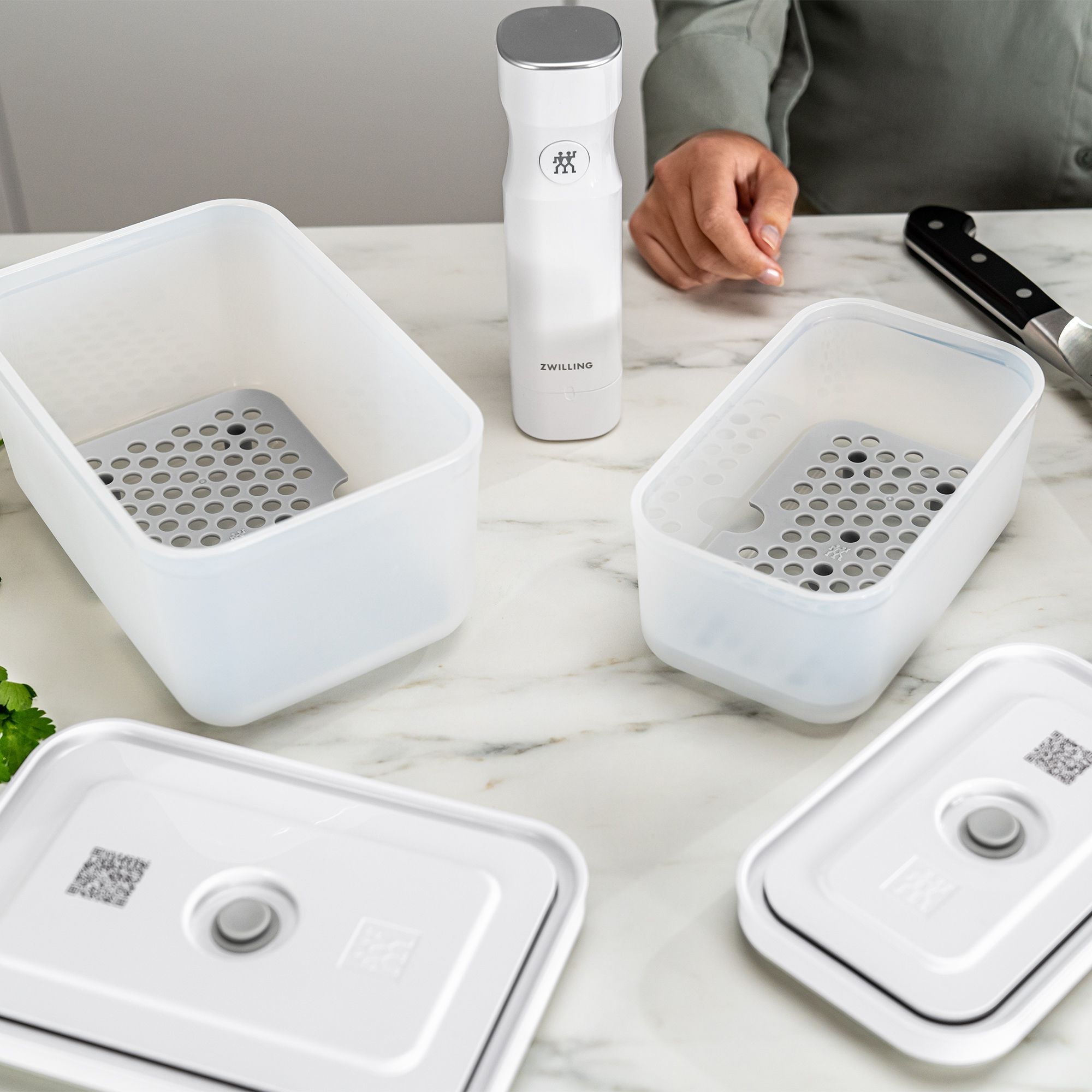 ZWILLING - Abtropfgitter für Glasboxen | FRESH & SAVE | Vakuum Zubehörset