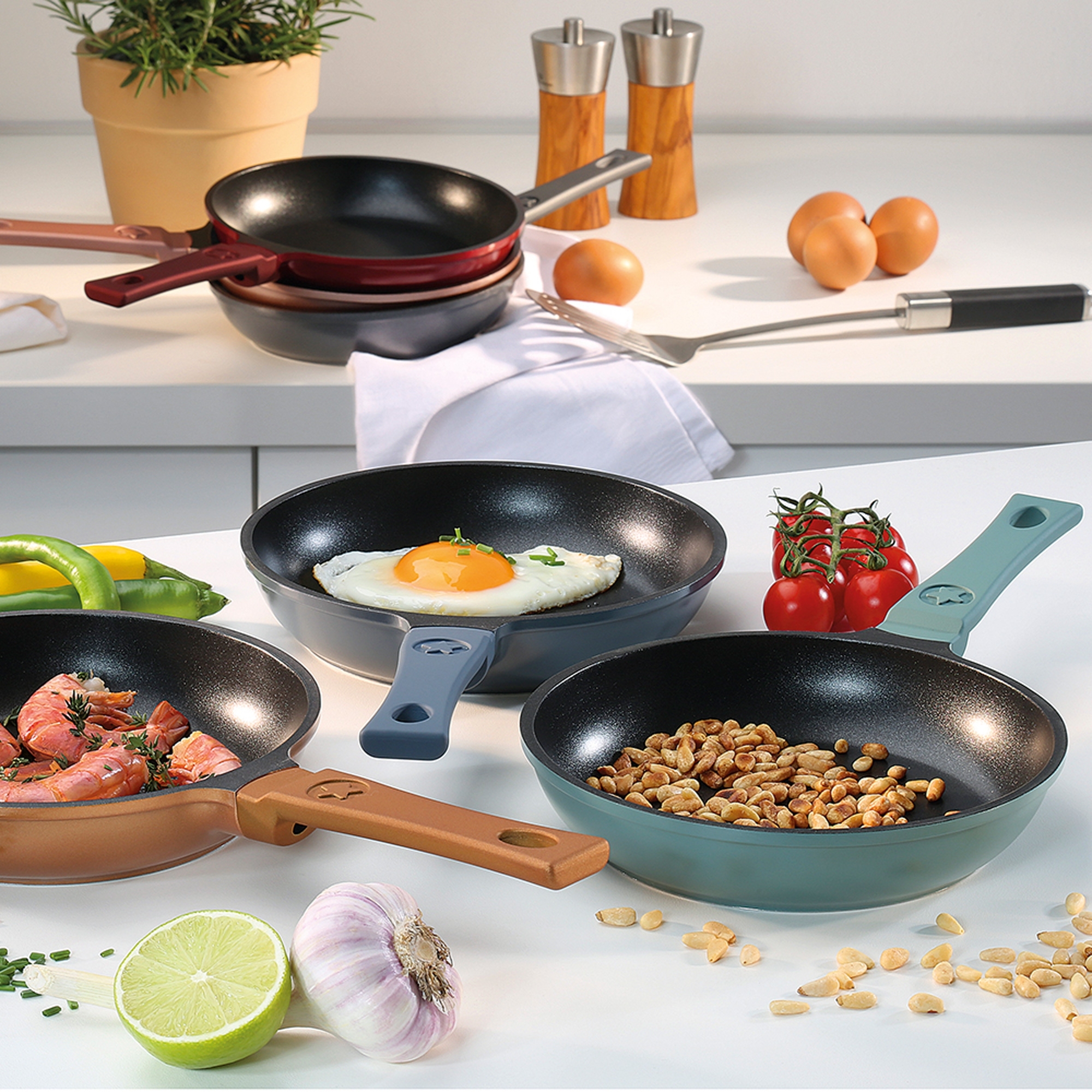 Spring - Mini frying pan - 18 cm - grey metallic - VULCANO MINI LINE CLASSIC Spring - Mini frying pan - 18 cm - grey metallic - VULCANO MINI LINE CLASSIC