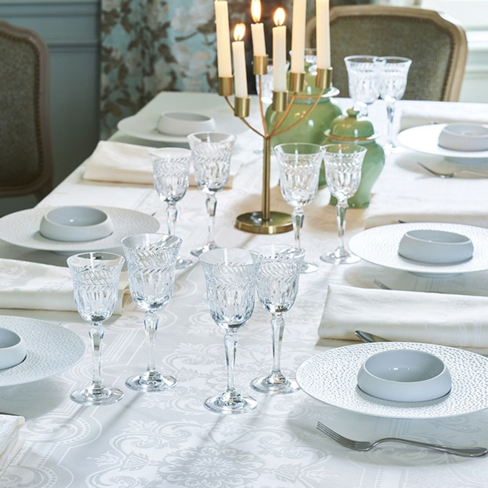 Garnier-Thiebaut Tablecloth - Beauregard White - oB - Different sizes