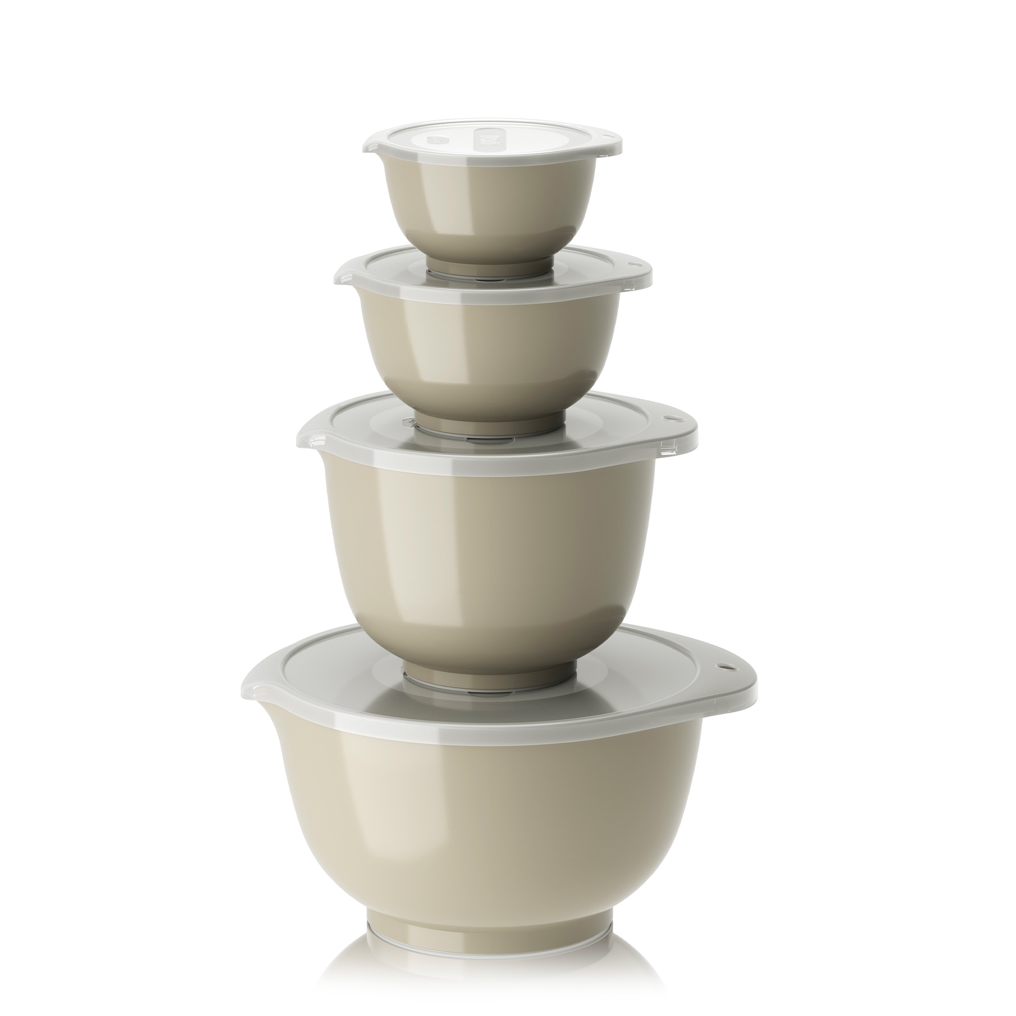 Rosti - Set NEW Margrethe 8-teilig (0,25 l+0,5+1,5+3,0 l + Deckel) - Humus