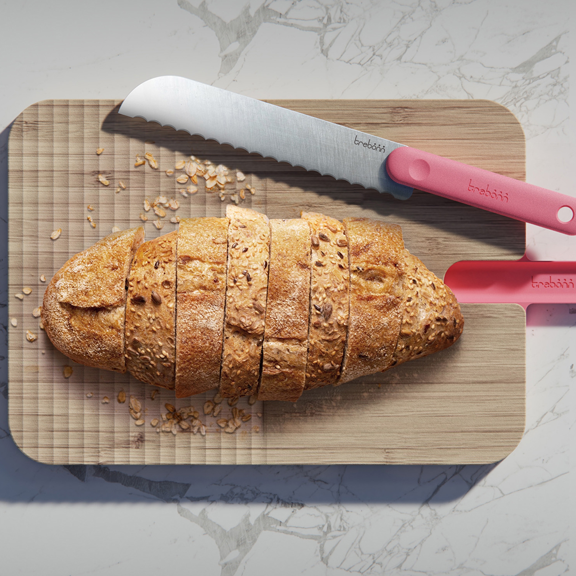 Trebonn - ARZT cutting board + bread knife