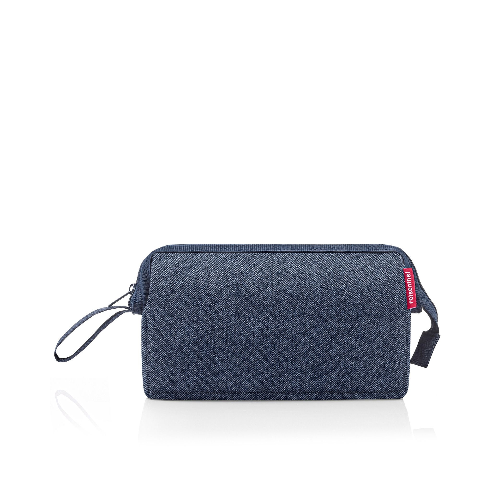 reisenthel - travelcosmetic - herringbone dark blue
