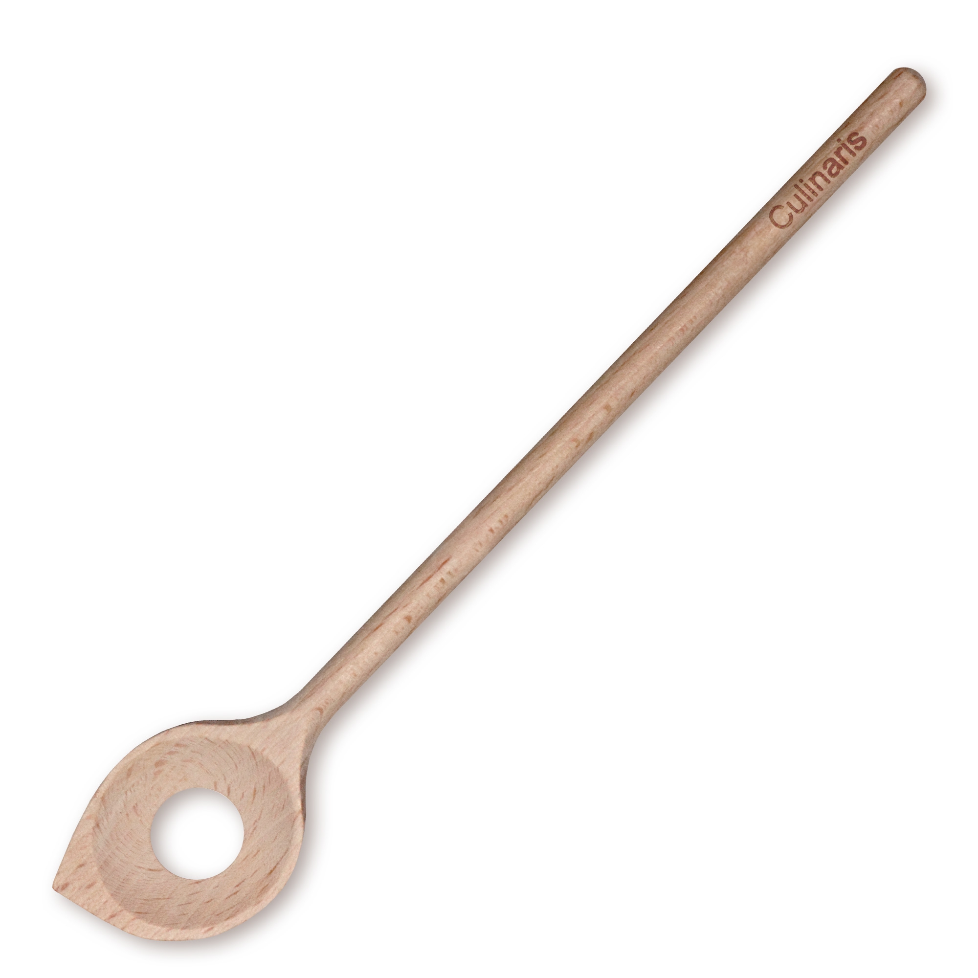 Culinaris - pointed cooking spoon with hole beech wood 25cm