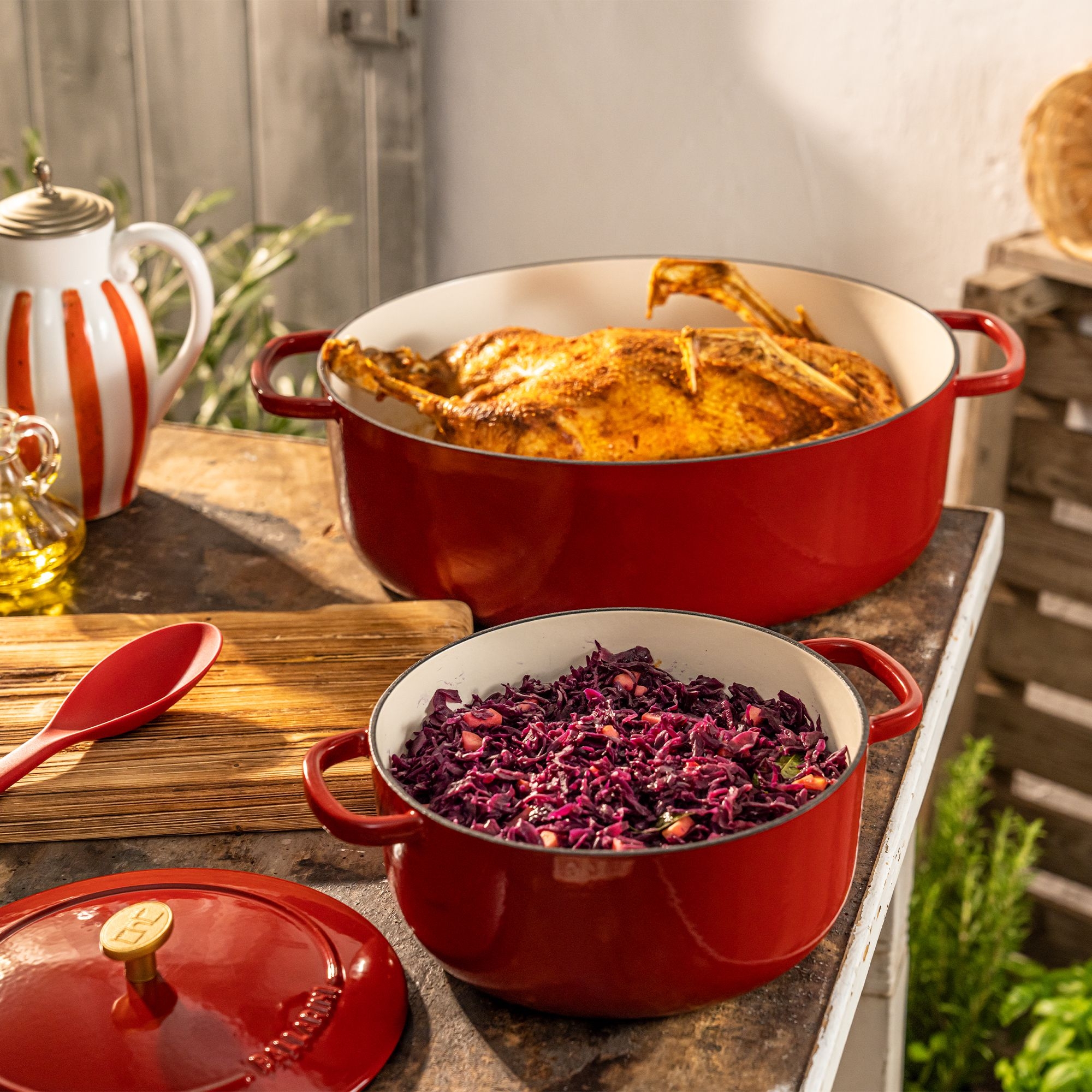 BALLARINI - Cocotte | Bellamonte | round | 20 cm | Red