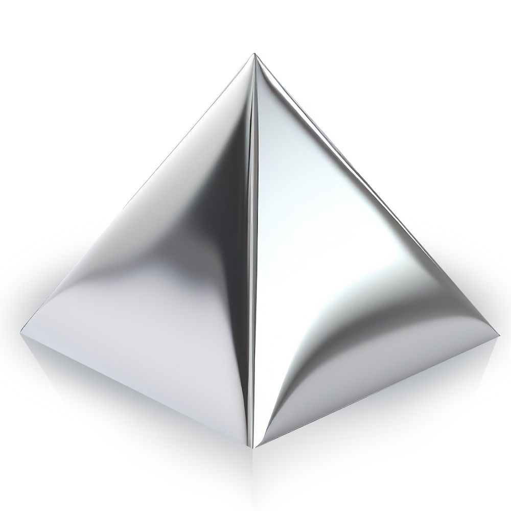 Pyramid food mould stainless steel 9 x 9 cm