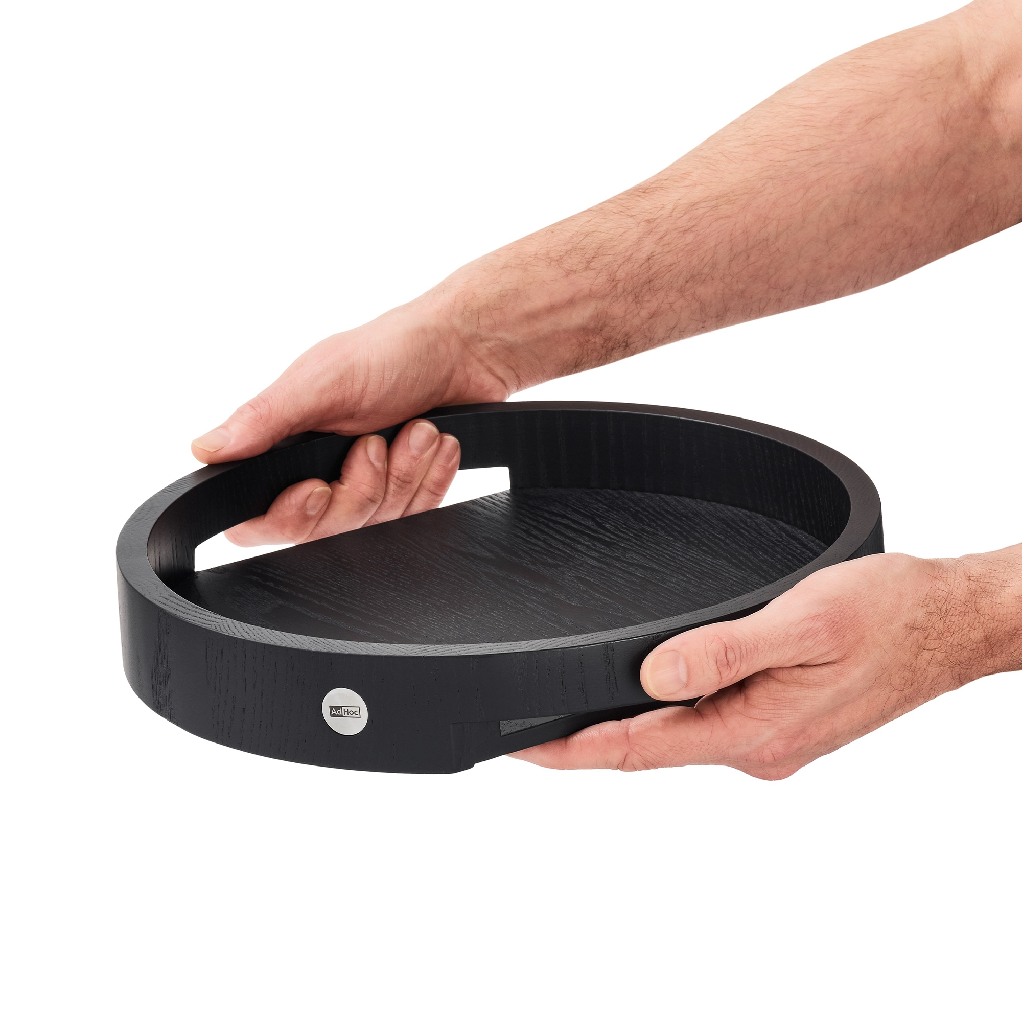 AdHoc - Aura Serving Tray  - Ø 30 cm | Black