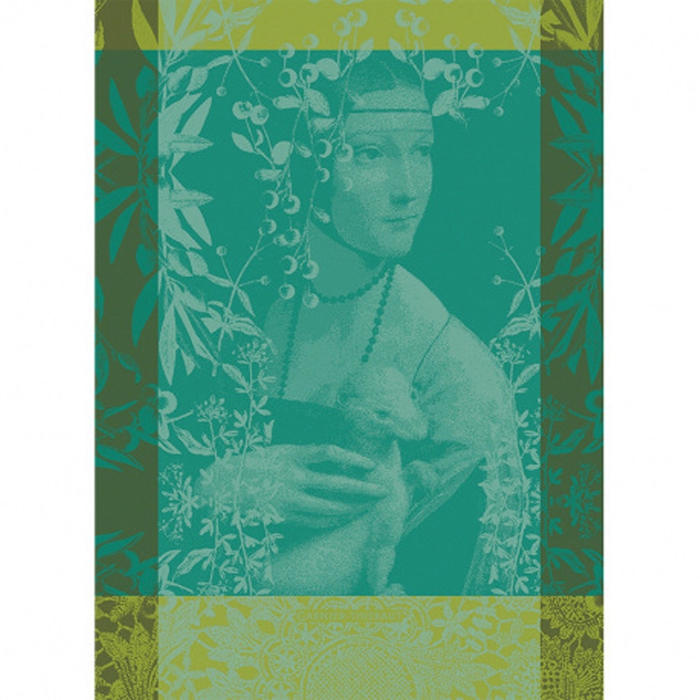 Garnier-Thiebaut Geschirrtuch - La Dame A L Hermine Canard Garnier-Thiebaut Geschirrtuch - La Dame A L Hermine Canard