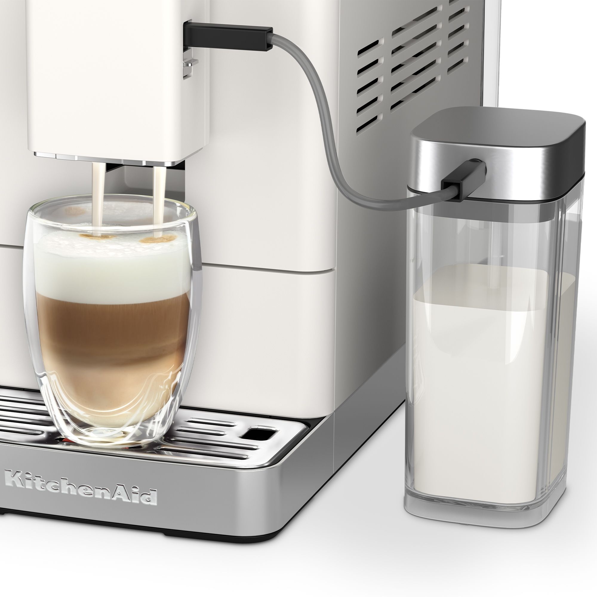 KitchenAid - Kaffeevollautomat KF4 mit Iced Coffee-Funktion - Porcelain white