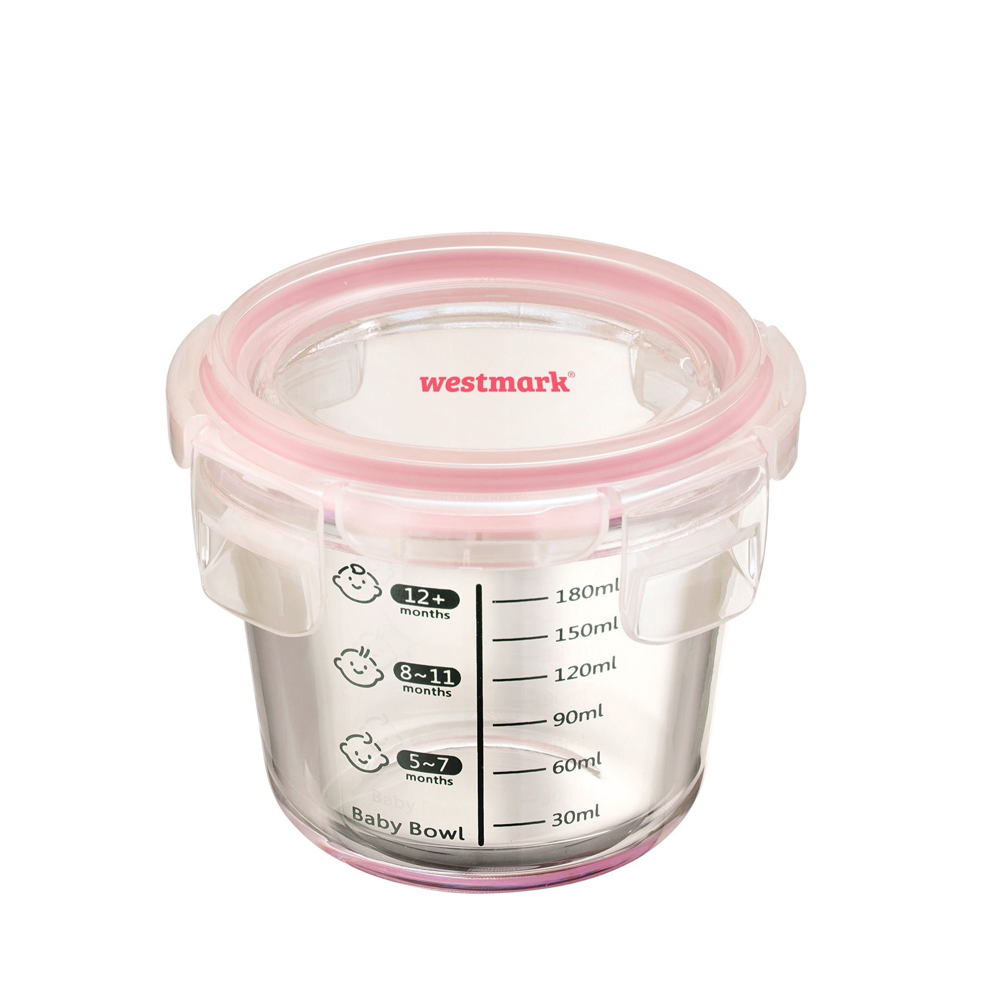Westmark - Glass food storage box »Baby Bowl«, 200 ml, round