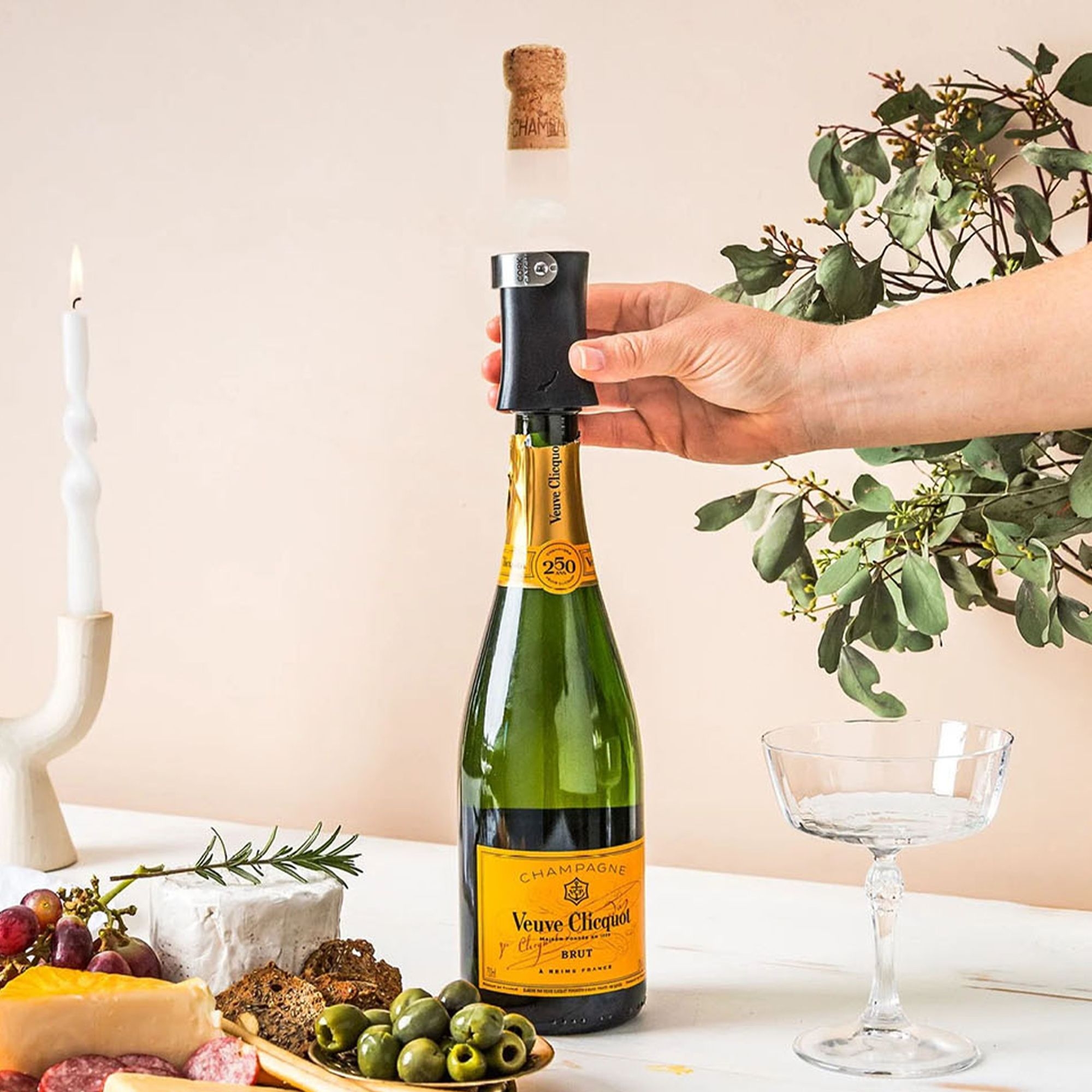 Dreamfarm - Champop - Champagnerflaschenöffner - schwarz Dreamfarm - Champop - Champagnerflaschenöffner - schwarz