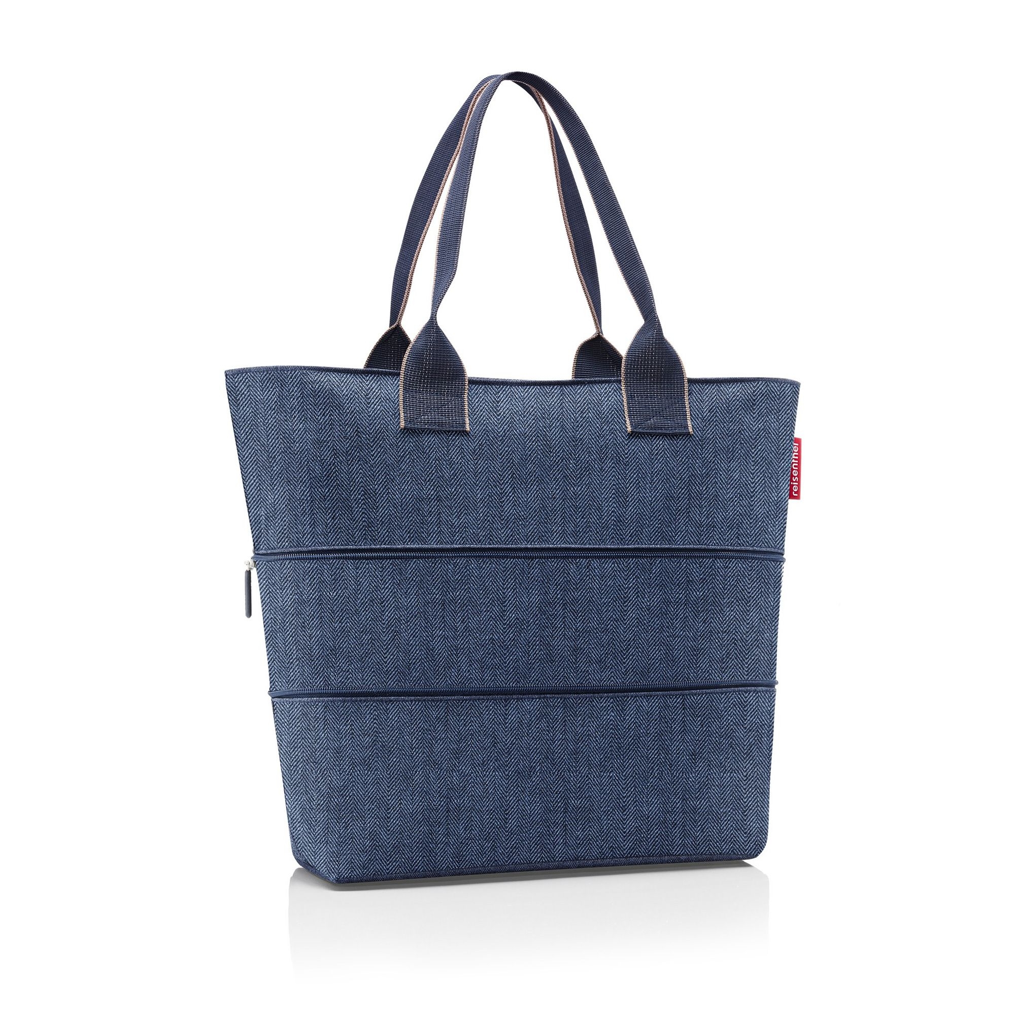 reisenthel - shopper e1 - herringbone dark blue
