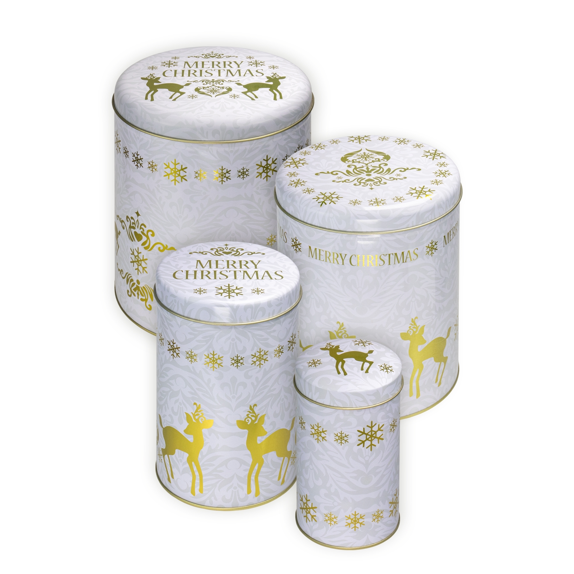 Birkmann - Biscuit tin set - winter fawn - 4 pcs.