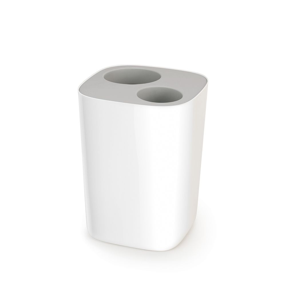 Joseph Joseph - Bathroom Trash Splitter Split™ - White/Grey