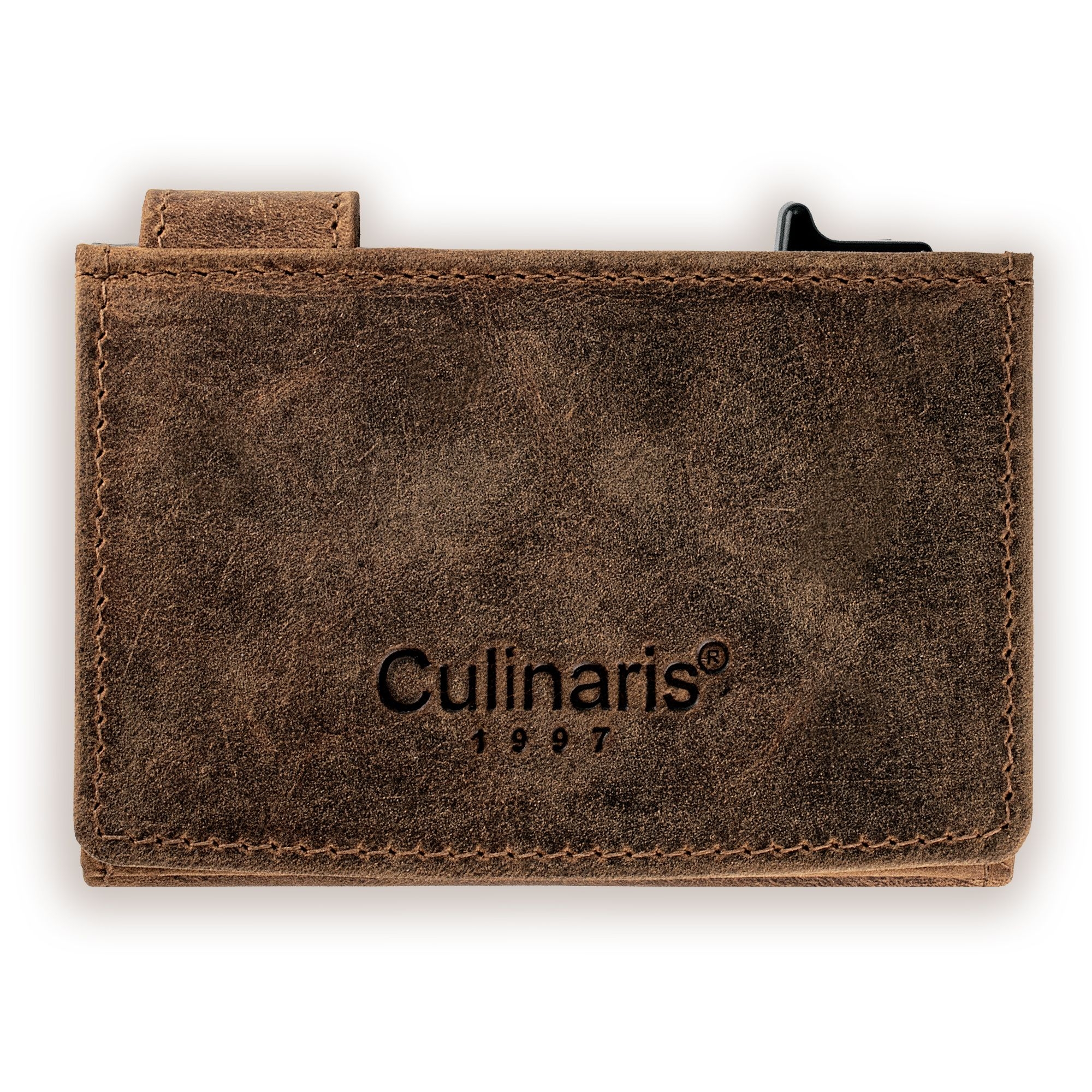 Card Case with Coin Pocket  XXL  - Hunter brown | Culinaris