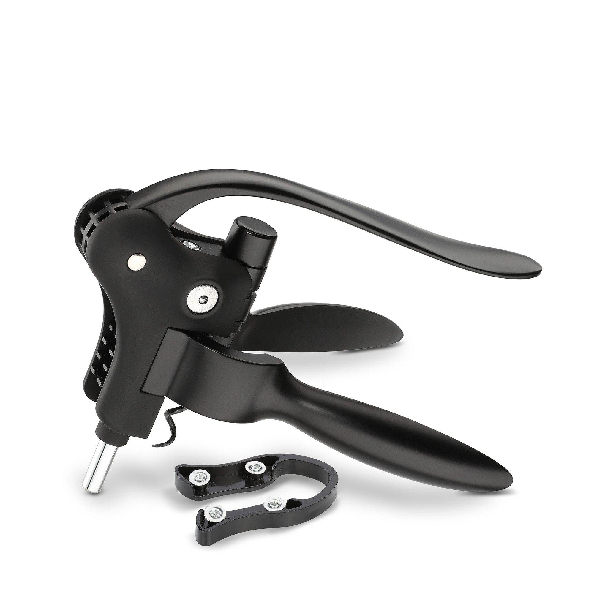 Automatic cilio Lafite black corkscrew with foil cutter