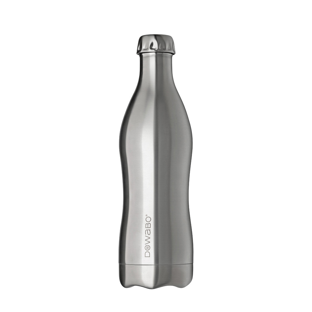 Dowabo - Doppelwandige Isolierflasche - Pure Steel Collection - 500 ml