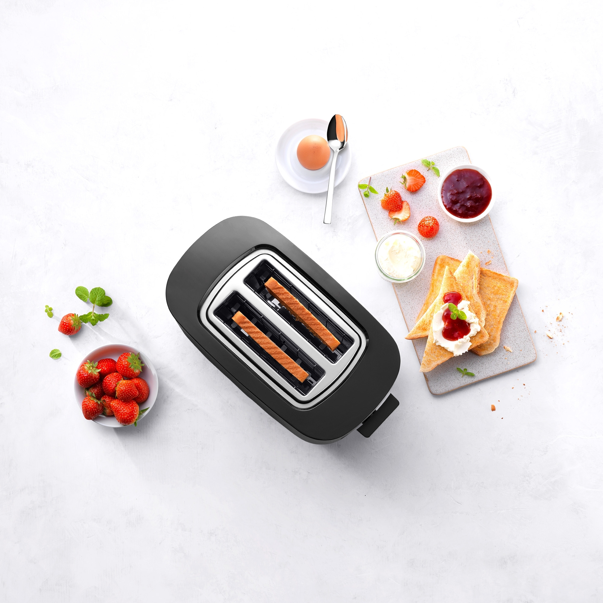 ZWILLING - Toaster with bread roll attachment | ENFINIGY | 2 slots short | black ZWILLING - Toaster with bread roll attachment | ENFINIGY | 2 slots short | black