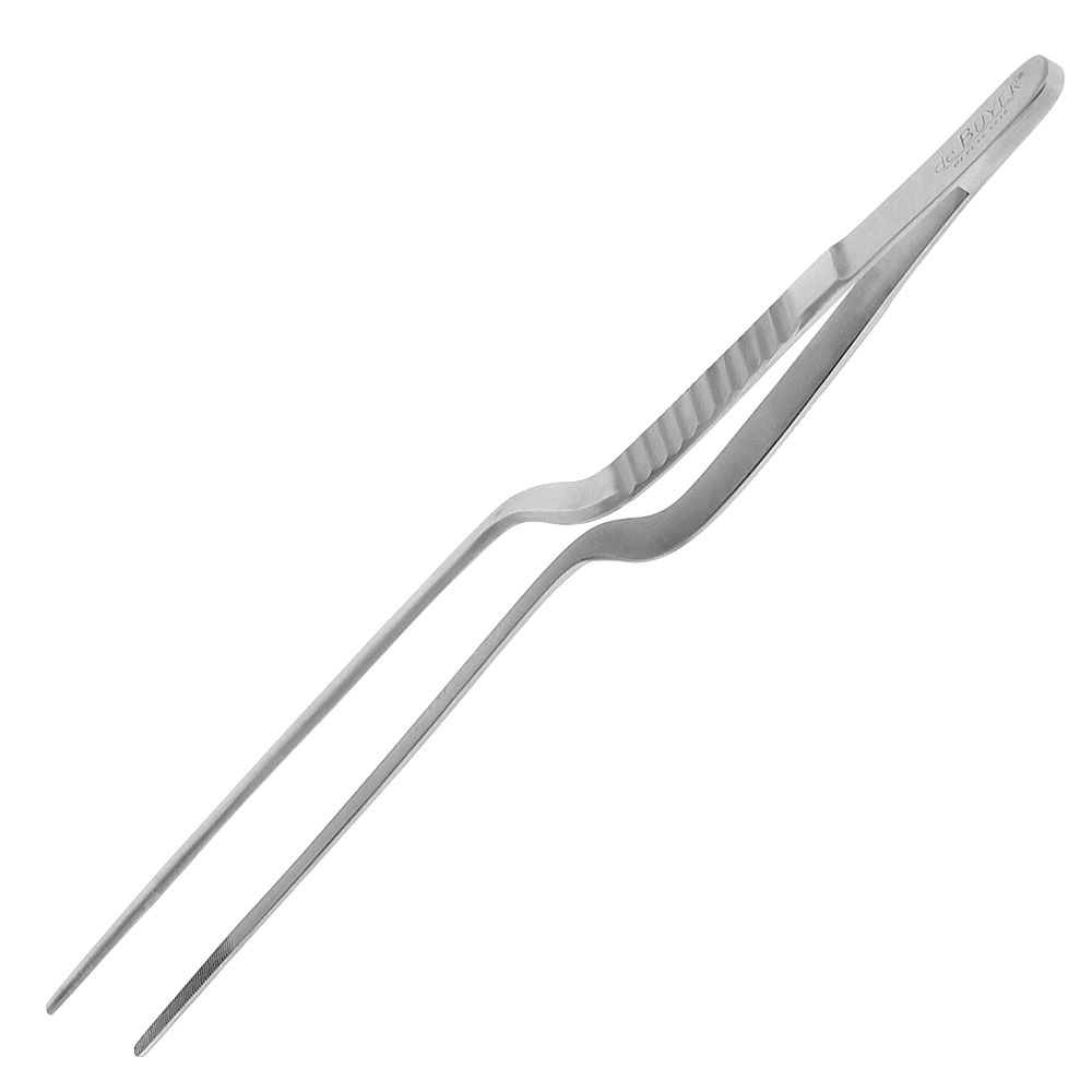 de Buyer - Stainless steel curved tweezer 20 cm de Buyer - Stainless steel curved tweezer 20 cm