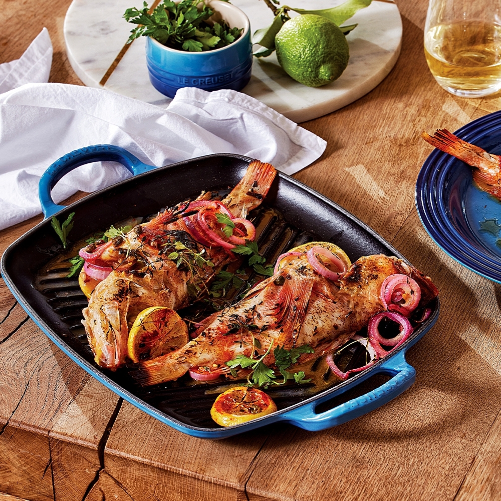 Le Creuset - Shallow Rectangular Grill 30 cm Le Creuset - Shallow Rectangular Grill 30 cm