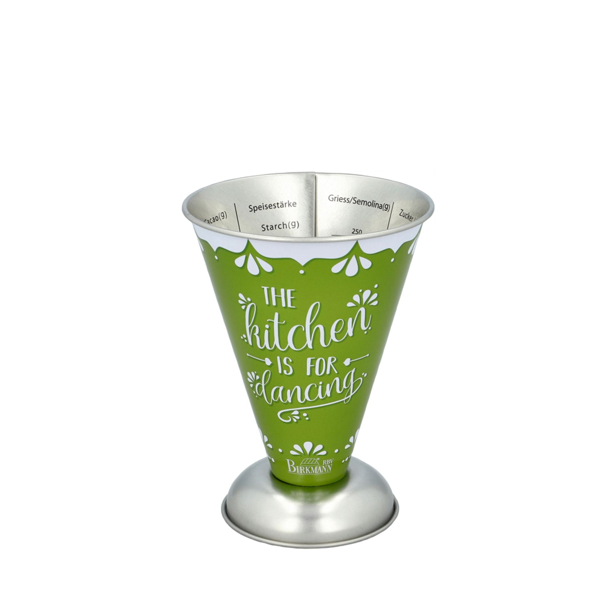 Green Birkmann Colour Kitchen tin measuring cup