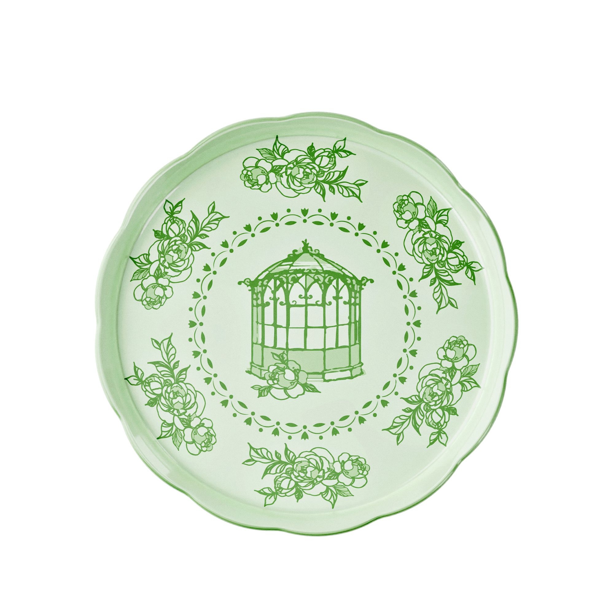 Guzzini – Large round tray 'JOSEPHINE' - Dusty Green