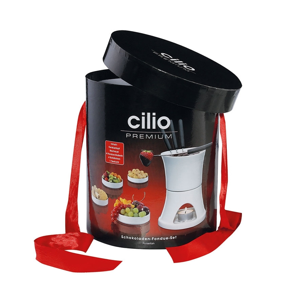 Cilio - Chocolate fondue set 10 pieces
