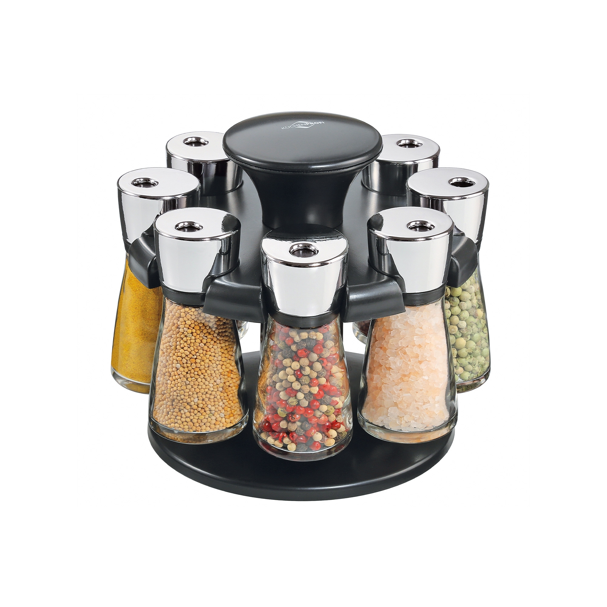Küchenprofi RONDO spice carousel with 8 glass jars