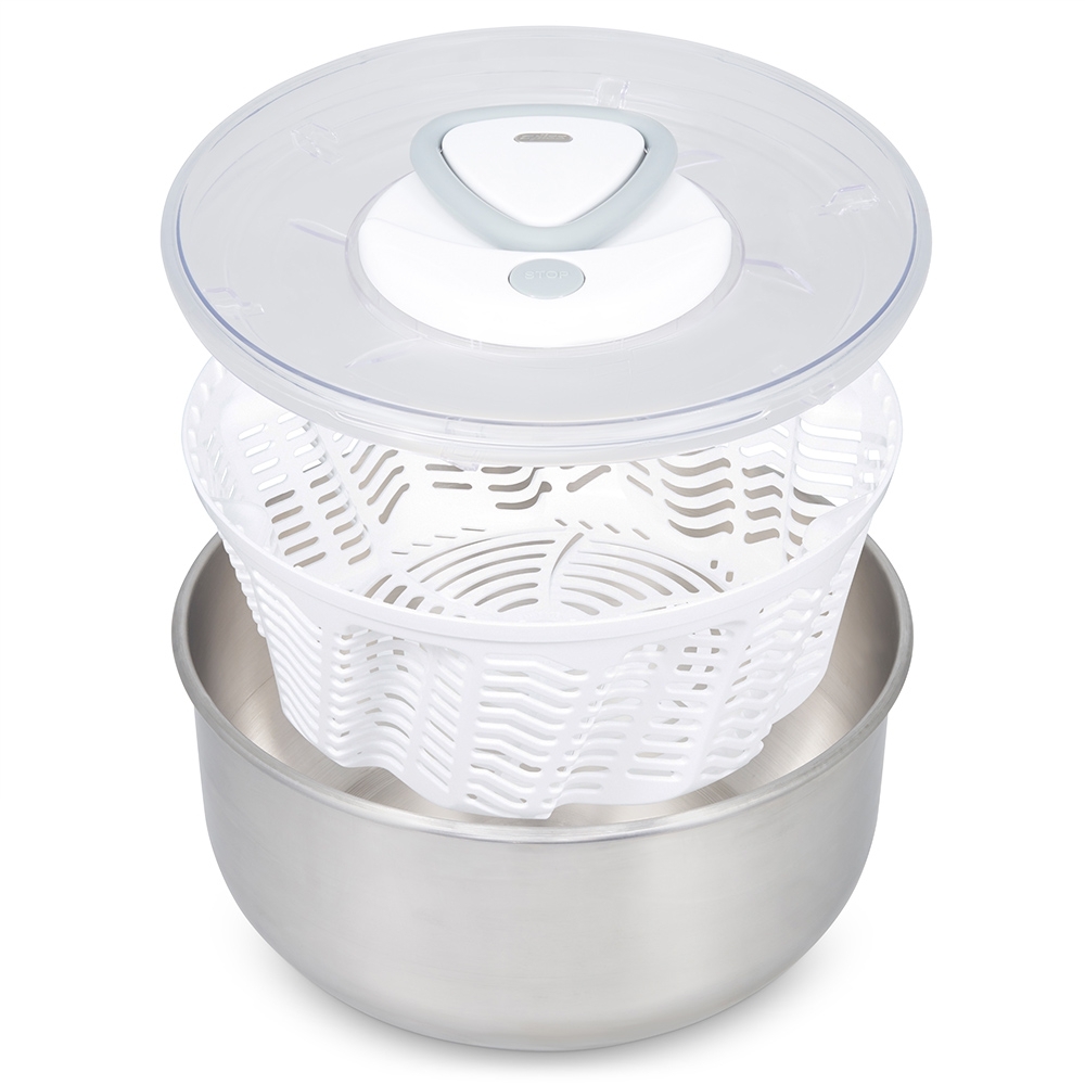 Zyliss - Salatschleuder Easy Spin 2 | 4,8 L Edelstahl Zyliss - Salatschleuder Easy Spin 2 | 4,8 L Edelstahl