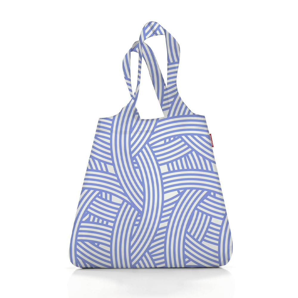 reisenthel - mini maxi shopper - zebra lightblue / white reisenthel - mini maxi shopper - zebra lightblue / white