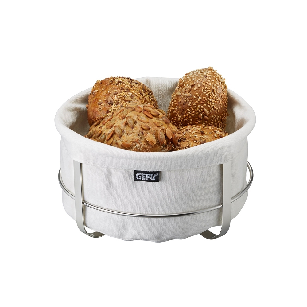 GEFU Bread basket - BRUNCH - round - white