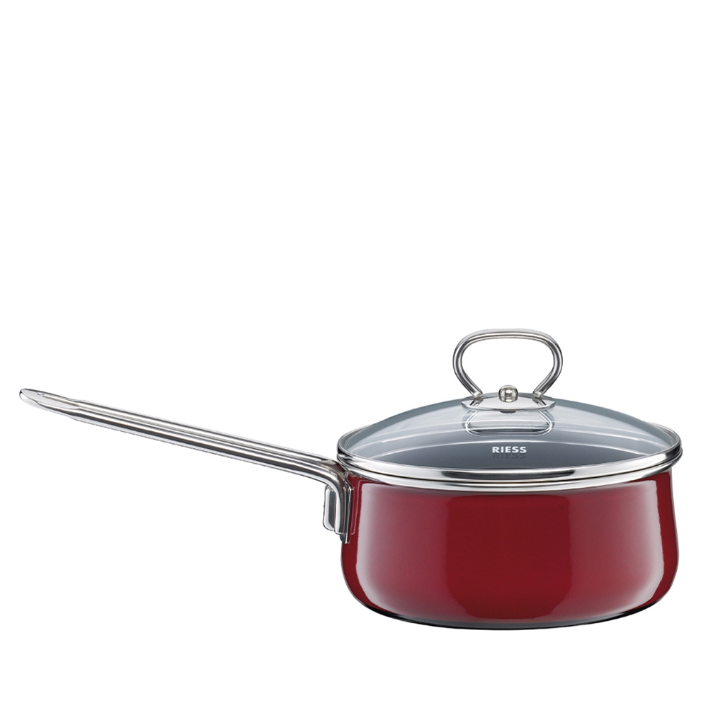 Riess NOUVELLE - Rosso EXTRA STRONG - Casserole with glass lid
