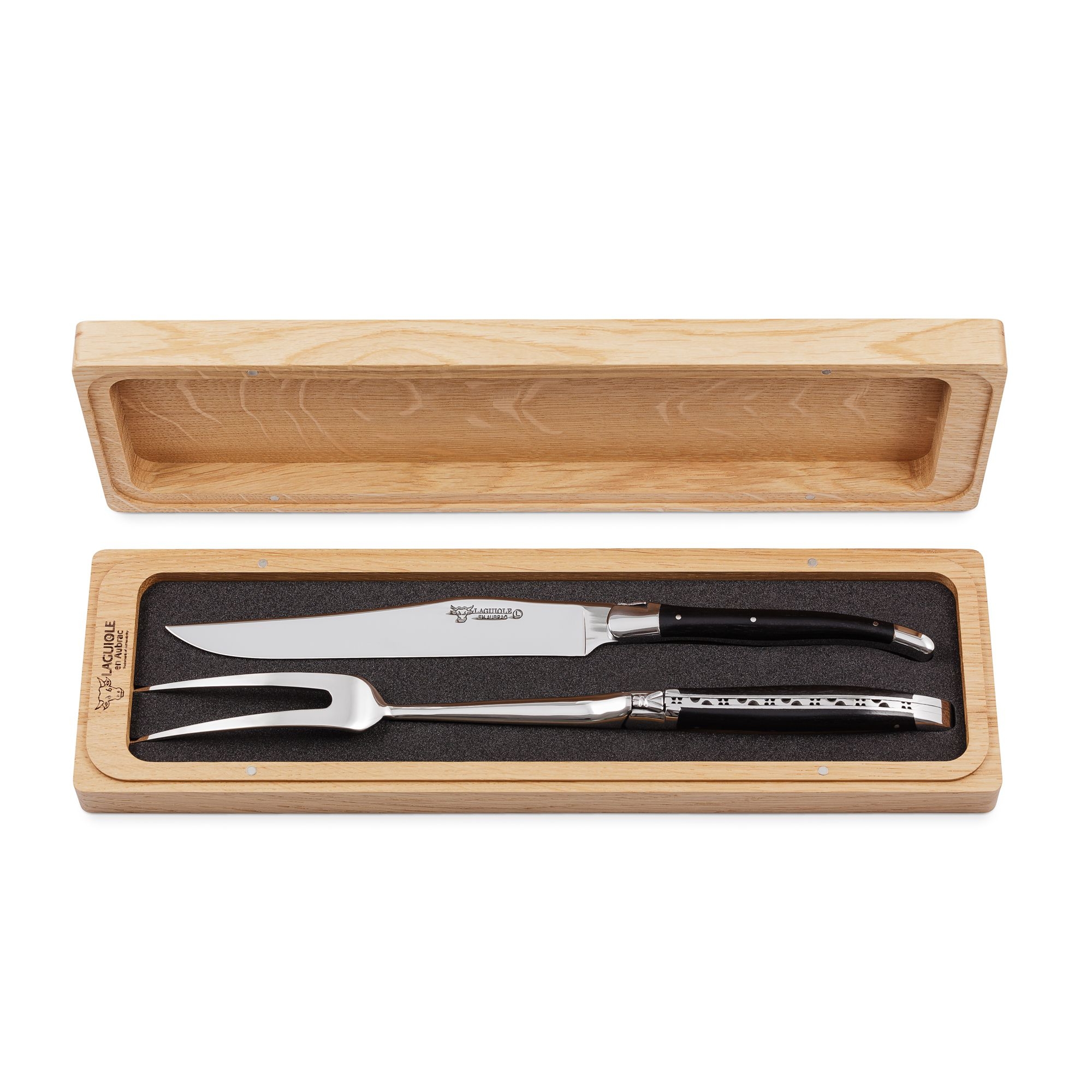 Laguiole - Carving Set forged ebony Laguiole - Carving Set forged ebony