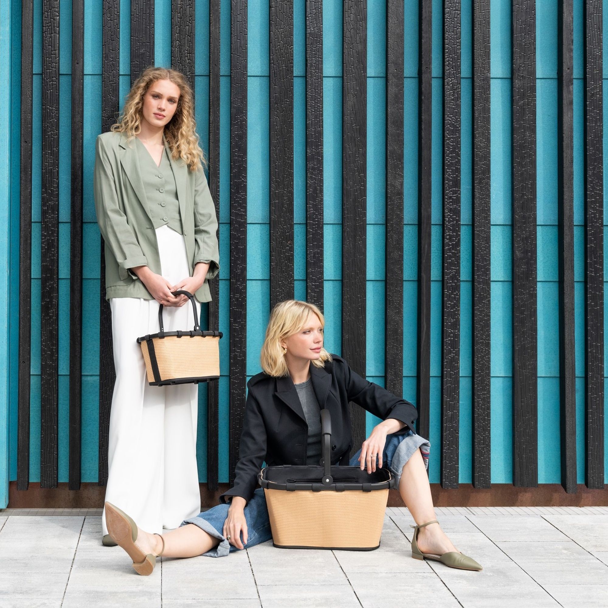 reisenthel - carrybag - frame raffia black reisenthel - carrybag - frame raffia black