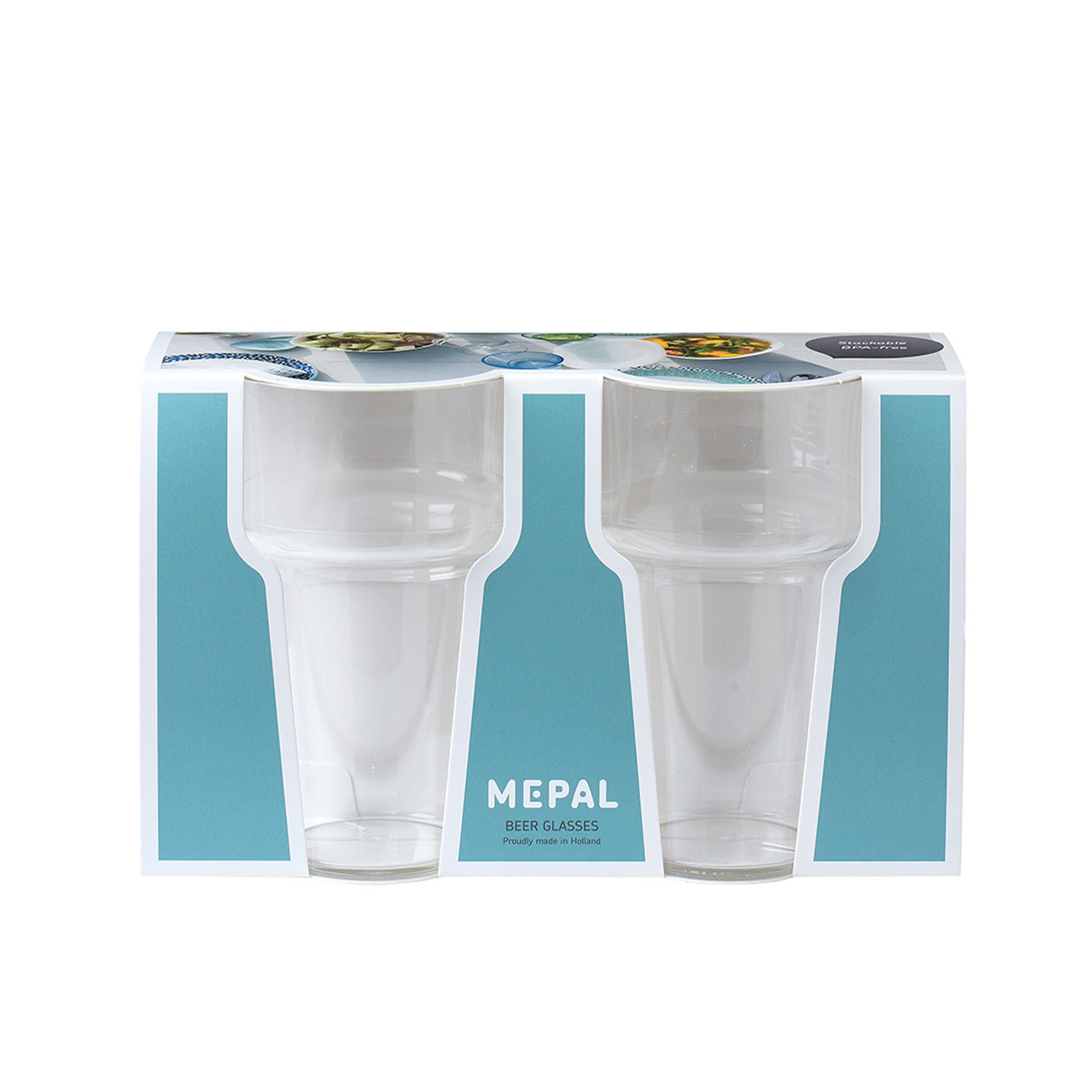 Mepal - Kunststoffglas Bier 250 ml - 2er Set