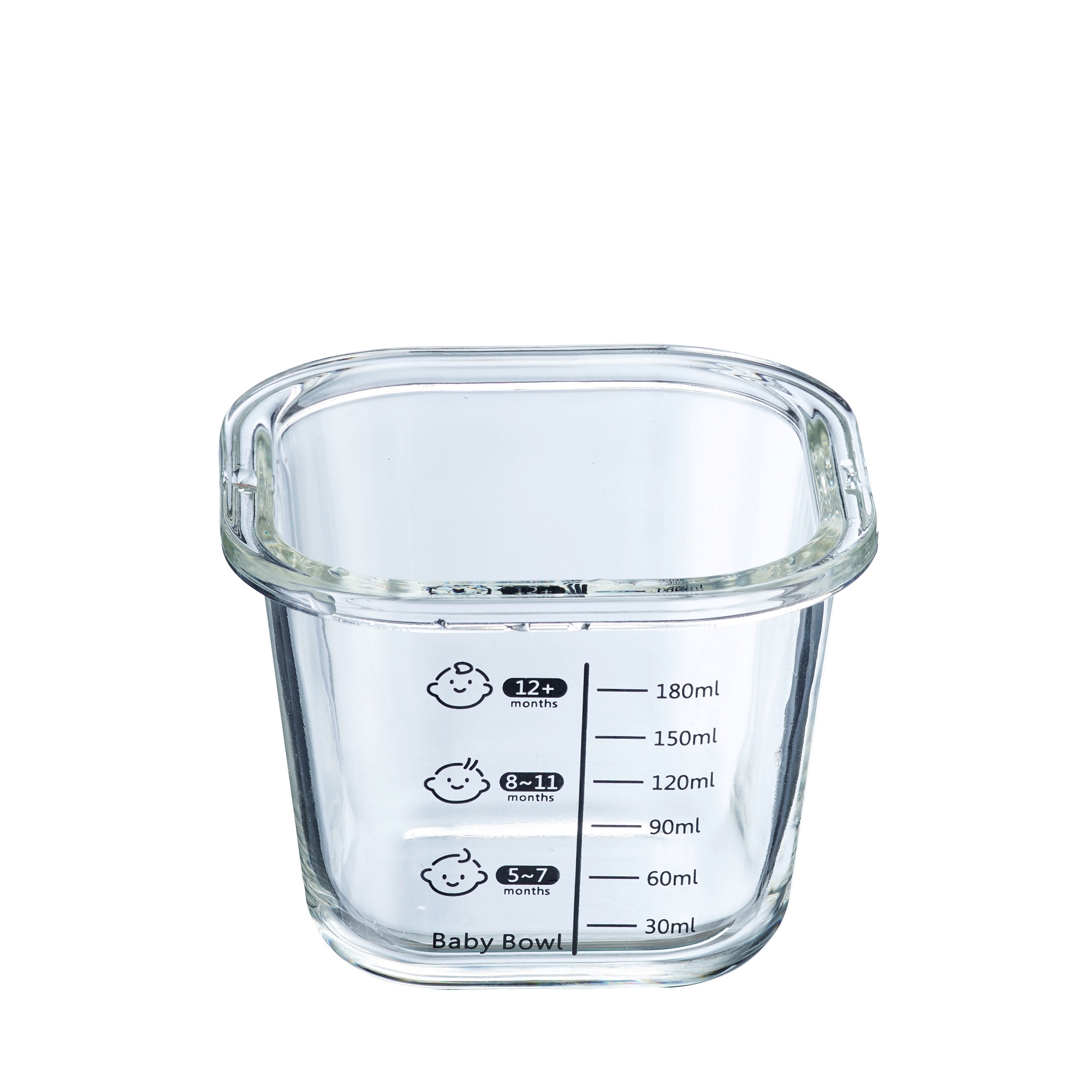 Westmark - Glass food storage box »Baby Bowl«, 200 ml, square