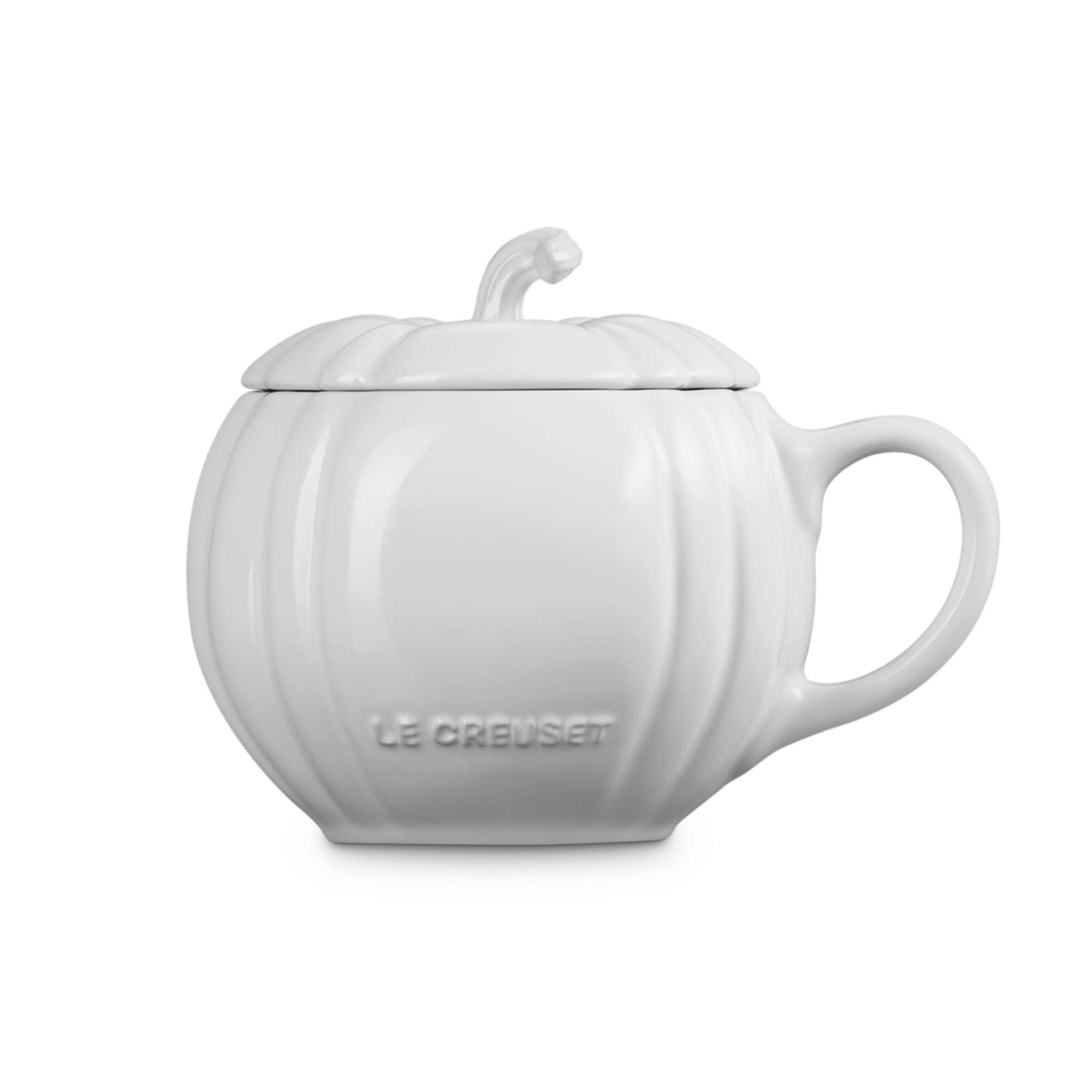 Le Creuset - Pumpkin Mug with lid 400 ml - White