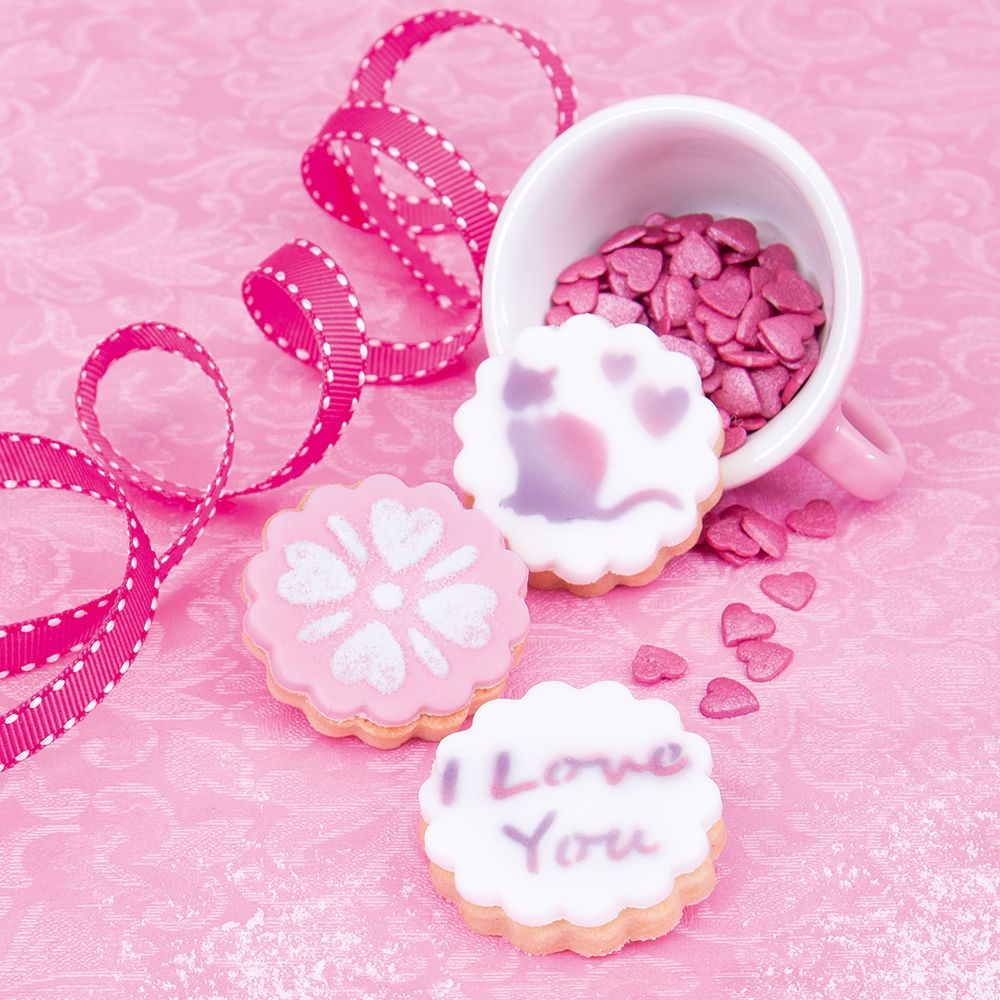 Städter - Cookie Deco Set rosette - 4 cm - Set of 4 pieces Städter - Cookie Deco Set rosette - 4 cm - Set of 4 pieces
