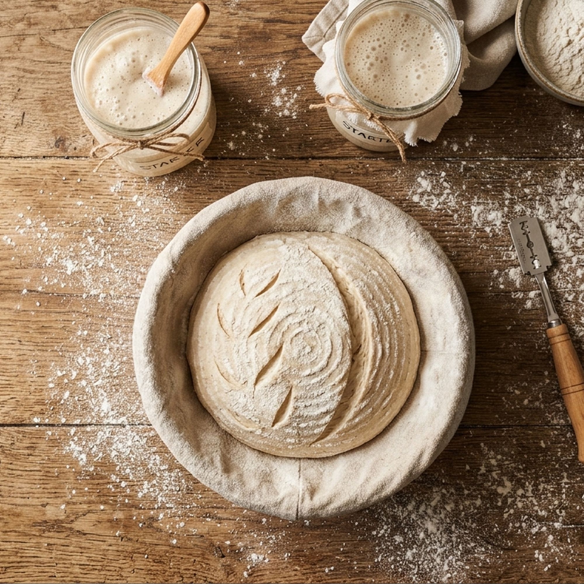 Proofing Basket round with liner - PADEIRO - 26 cm | Culinaris