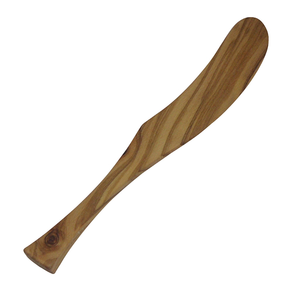Berrd spatula curved, olive wood, 15.5cm Berrd spatula curved, olive wood, 15.5cm